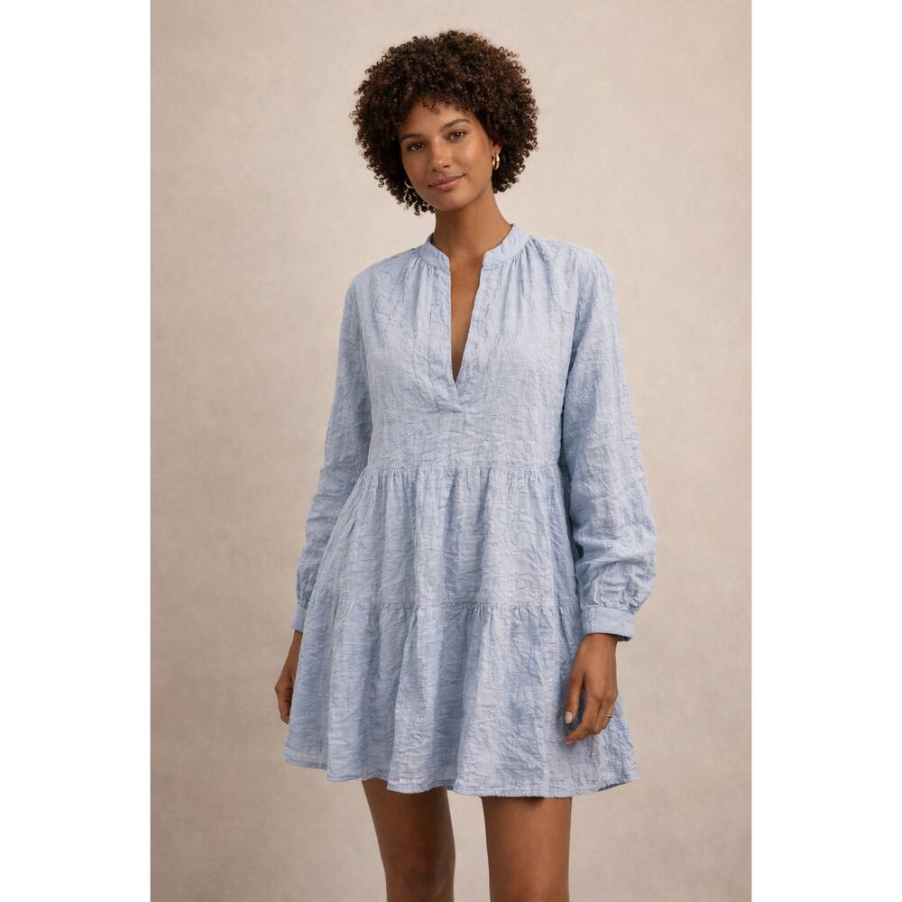 Felicite 100% Cotton Tiered Tunic Dress Made in USA Size 1 (XS)